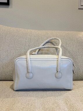 MARGESHERWOOD White Soft Boston Small Bag Leather Satchel in White NWT